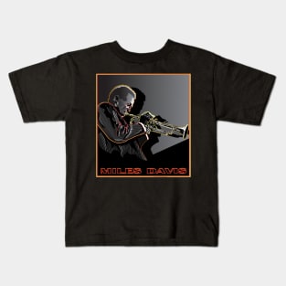 MILES DAVIS AMERICAN JAZZ MUSICIAN TRUMPETER Kids T-Shirt